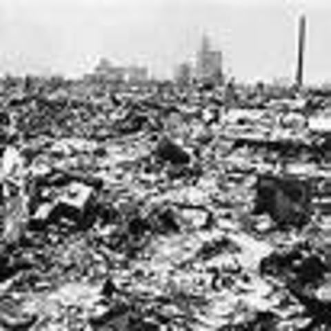 The U.S. drops the atomic bomb on Hiroshima and Nagasaki
