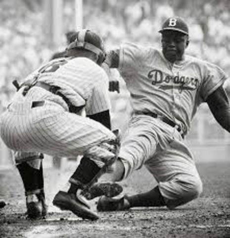 Jackie Robinson Breaks Color Barrier