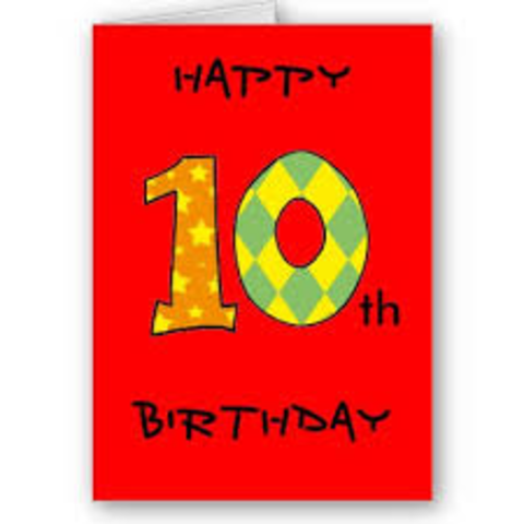 My 10th birthday