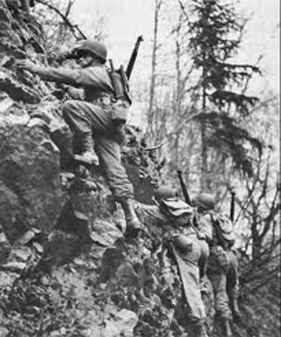 invasion was led by the U.S. 34th Infantry with one brigade of the British 78th, the other acting as reserve