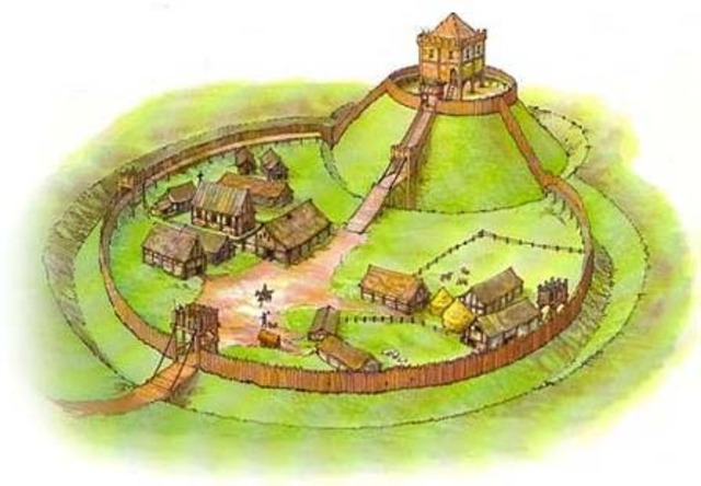First Motte and Bailey castle