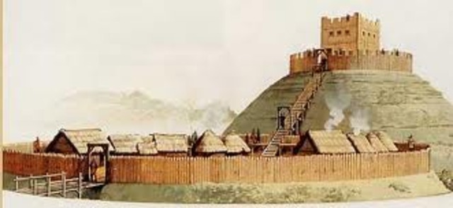 Motte and Bailey castles in England