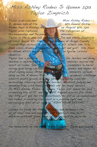 Coronadé joven reina de rodeo.