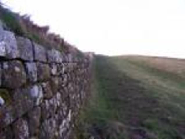 connection of the barbarian walls to create the great wall