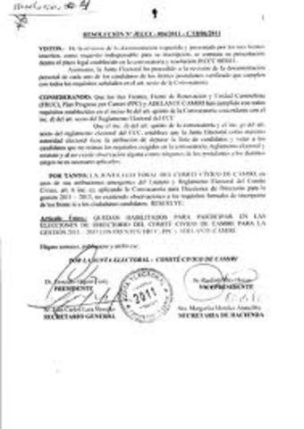 Expedicion de la resolucion No.5538