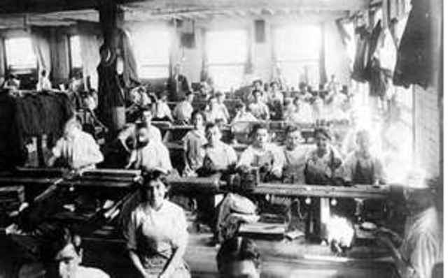 women textile workers lead strike