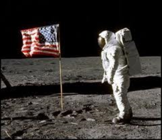 US sends a man to the moon