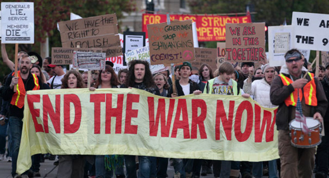 Goverment Polls Agains the War