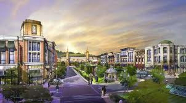 The city had built a mall