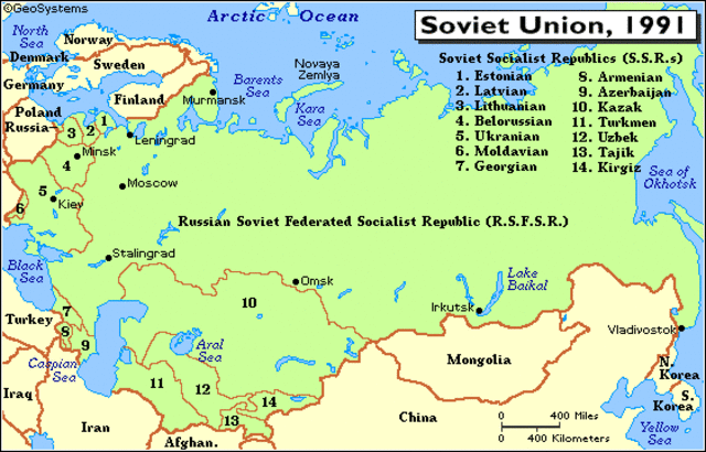 USSR dissolves