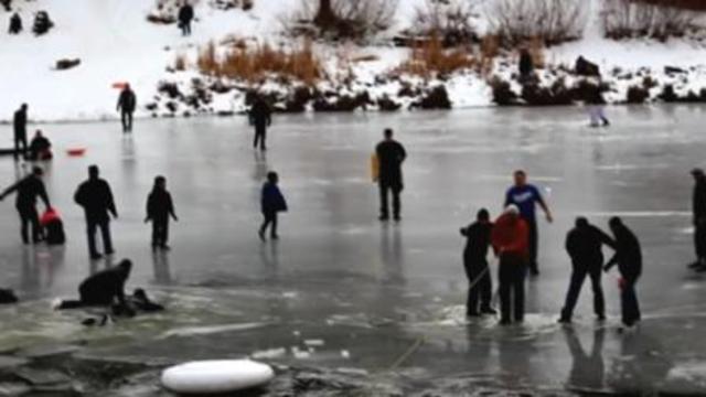 I fell into frozen water