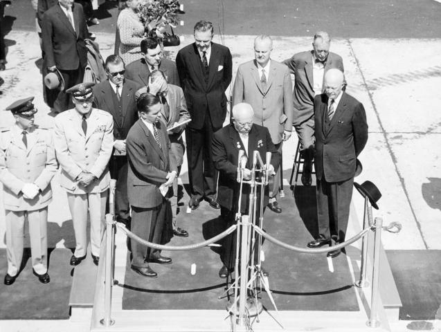 Nikita Khrushchev visits the United States