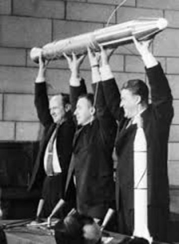 USA forms NASA and launches Explorer 1 satellite