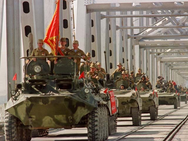 Soviet Troops Leave Afghanistan
