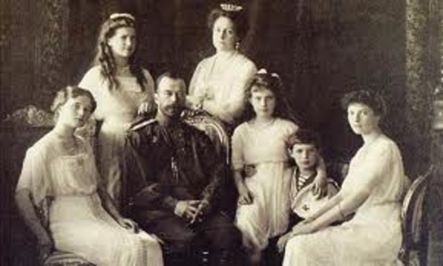 Czar Nicholas II and his family are executed