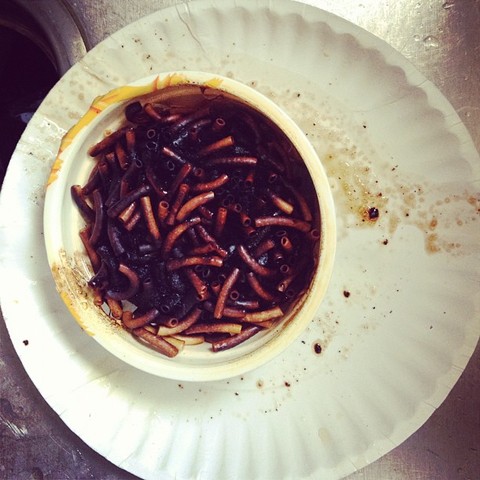 hice quemado mac y queso