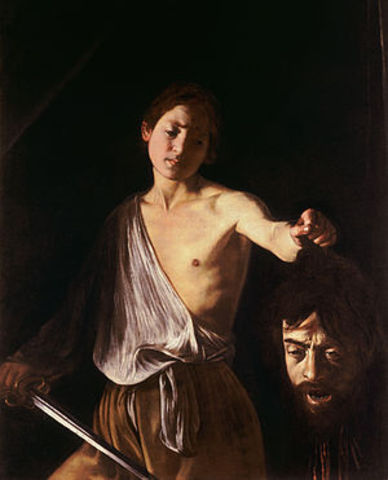 "David con la cabeza de Goliat" de Caravaggio