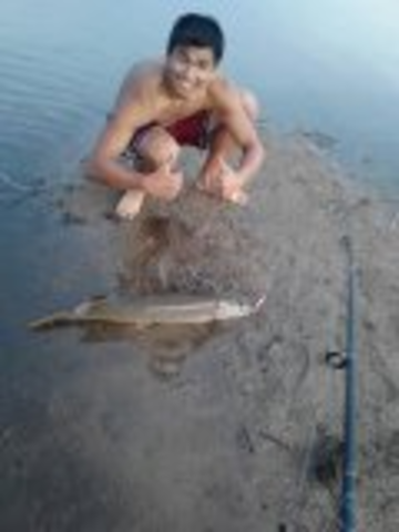 Yo aprendi a pescar de novio.