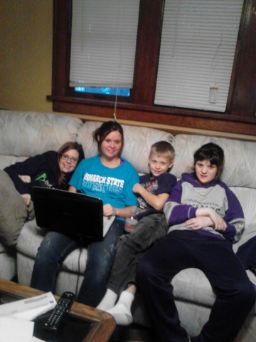 Nosotros celebrar mi cumpleanos de deiciseis anos.