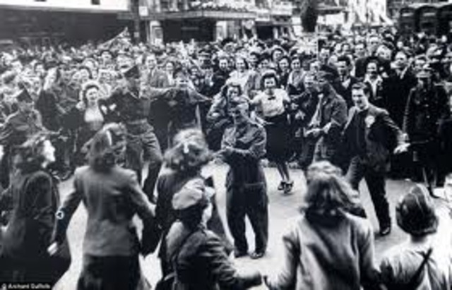 The war in Europe ended