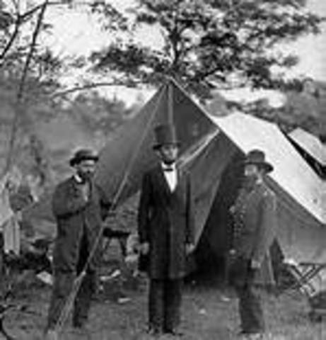 President Lincoln is struck