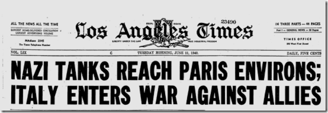 Itlay Joins Axis powers