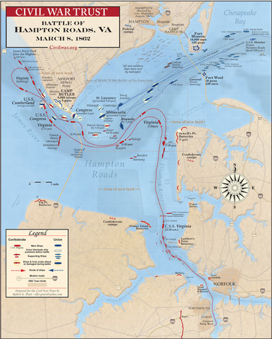 Battle of Hampton Roads (The Ironclads)