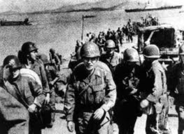 U.S. forces land at Inchon