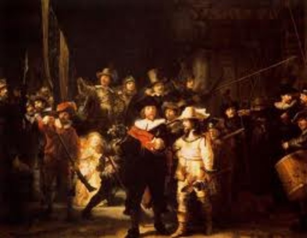 Rembrandt termina "La ronda de la noche"