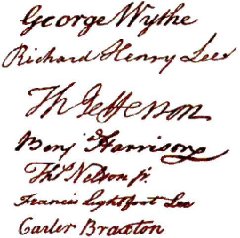 George Washington signed the Declaration of Independece.