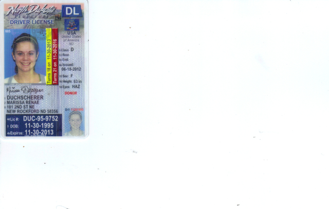 Yo recibe mi licencia.