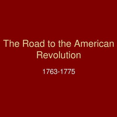 Timeline: Road To Revolution
