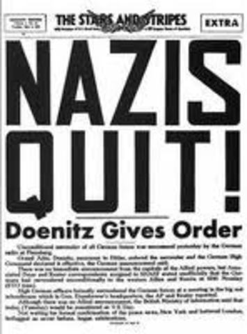 Donitz offers unconditional surrender