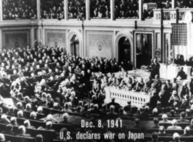 United States declare war