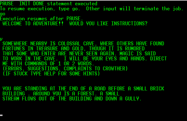 First text adventure game