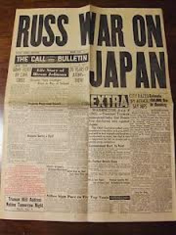 Soviet joins war against Japan