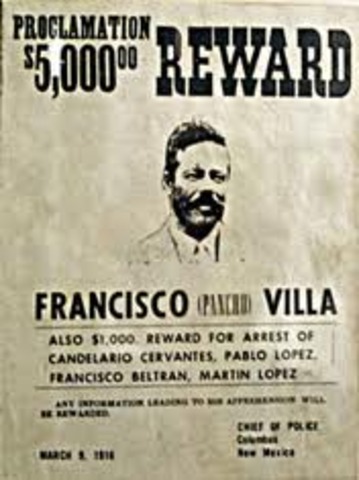 Pancho Villa Raids Mexico