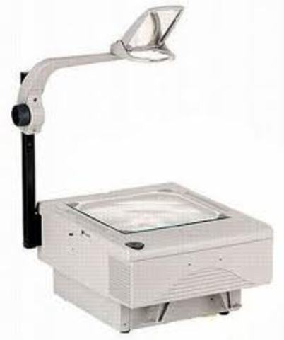 The first overhead projector