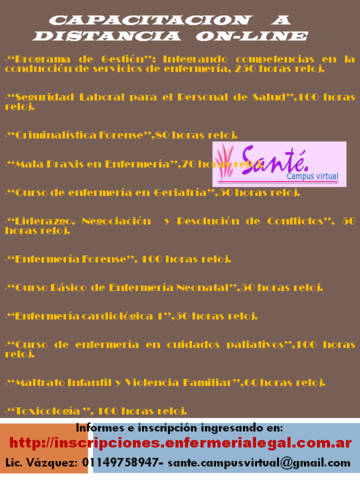 CURSOS CORTOS ON LINE