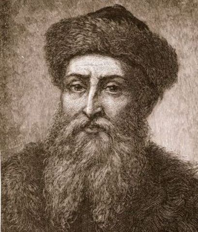 Nace la imprenta de Johannes Gutenberg