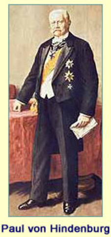 Hindenburg Becomes Prsidents