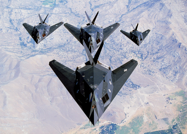 Large-scale use of F-117