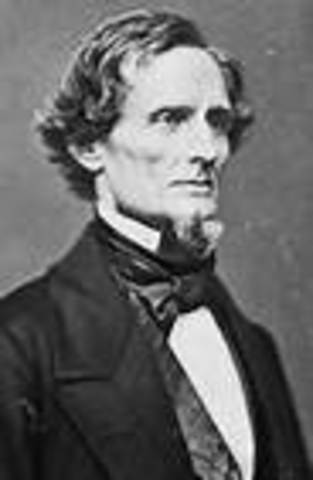 Confederate chose Jefferson Davis as leader