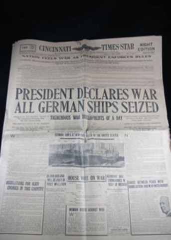 WWI begins & US reaction