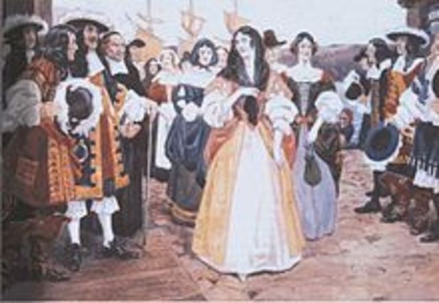 The King sent the Filles du Roi to New France to become wives