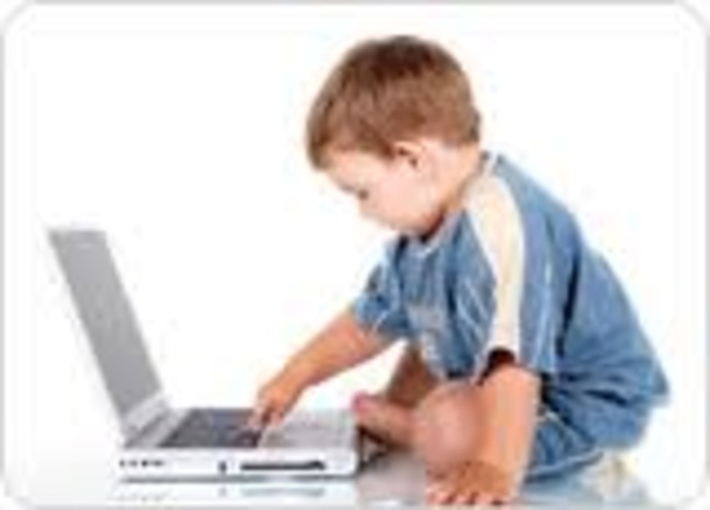 Uses index finger to poke