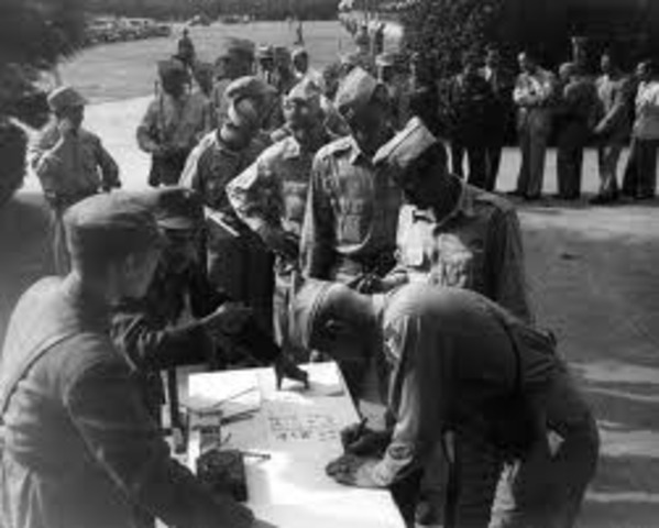 Japan surrenders in China