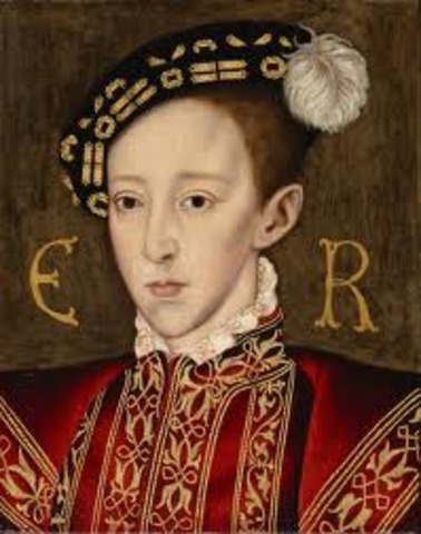 Edward VI takes the throne