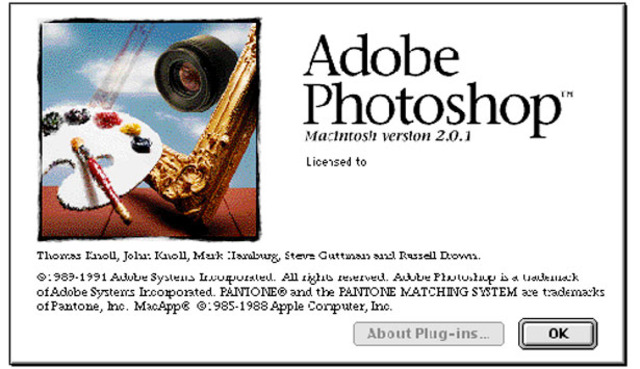 1991 – Photoshop 2.0