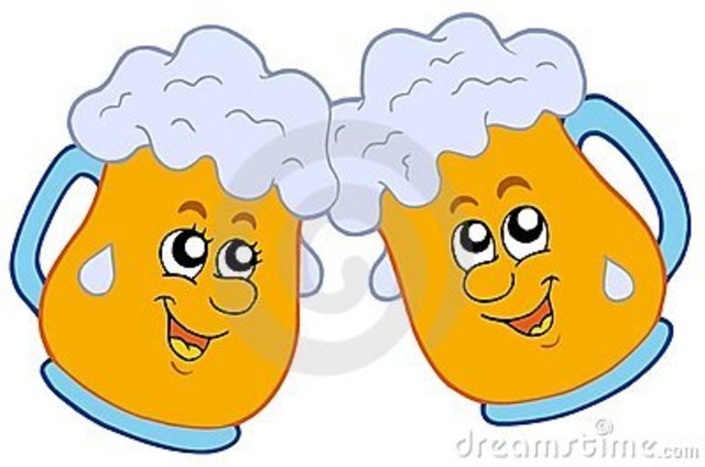 Müller bestalt zwei Mass mit Wurstehen und Sauerkraut.